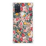 LaCoqueFrançaise Coque Samsung Galaxy A21S Silicone antichocs Solides coins renforcés  transparente Motif Fleurs Beige et Rose