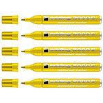 EDDING Marqueur Permanent 2000C Corps Alu Jaune Pointe Ronde 1,5-3 mm x 5