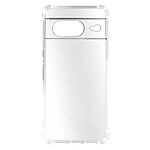 Avizar Coque pour Google Pixel 8 Silicone Souple Coins Antichoc Transparent