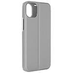 Avizar Étui Clear View pour iPhone 15 Clapet Miroir Fonction Support  Argent