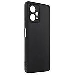 Avizar Coque pour Xiaomi Redmi Note 12 5G Silicone Flexible Finition Mate Anti-traces  noir