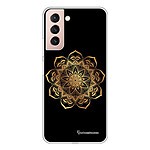 LaCoqueFrançaise Coque Samsung Galaxy S21 Plus 5G 360 intégrale transparente Motif Mandala Or Tendance