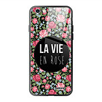 Evetane Coque en verre trempé iPhone 6/6S La Vie en Rose