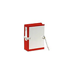 FAST pochette archives carton Soufflet et rabat en PVC Dos de 10 cm Rouge