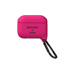 Superdry Coque pour Airpods Pro Anti-choc en Silicone Rose