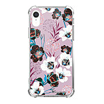 LaCoqueFrançaise Coque iPhone Xr anti-choc souple angles renforcés transparente Motif Fleurs parme