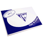 CLAIREFONTAINE Paquet de 100 Couvertures reliure Text&Cover Toilé 270g A4 210x297 mm Blanc x 5