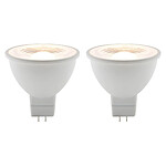 Lot de 2 spots LED 5W GU5,3 350lm 2700K (blanc chaud) - Elexity