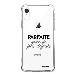 Evetane Coque iPhone Xr anti-choc souple angles renforcés transparente Motif Parfaite Avec De Jolis Défauts