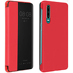 Avizar Etui folio Rouge à fenêtre pour Huawei P30