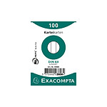 EXACOMPTA EtuiI de 100 Fiches BRISTOL A8 55x74 mm Blanc Ligné x 48