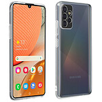 Avizar Coque Samsung Galaxy A72 Souple et Film Verre Trempé Dureté 9H transparent