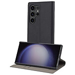 Muvit Étui de Protection pour Samsung Galaxy S24 Ultra Folio Stand Noir