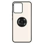 Avizar Coque pour Realme C30 Bi-matière Bague Métallique Support Vidéo  noir