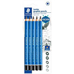 STAEDTLER Crayon graphite Mars Lumograph jumbo, blister de 5