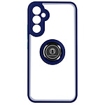 Avizar Coque pour Samsung Galaxy A34 5G bi-matière bague métallique support vidéo  Bleu