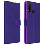 Avizar Housse Huawei P smart 2020 Étui Clapet Porte-carte Support Vidéo Vintage violet