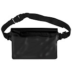 Avizar Sac Étanche Universel Étui Ceinture / Bandoulière Sangle Réglable Tactile Noir