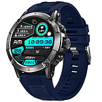 LinQ Montre Connectée Sport Santé Antichoc Micro Appel Musique  Bracelet Bleu Nuit