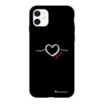 LaCoqueFrançaise Coque iPhone 12 Mini Silicone Liquide Douce Coeur Blanc Amour