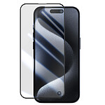 Force Glass Protège Écran pour iPhone 15 Pro Max Verre Incassable Flexible 2.5D Noir