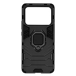 Avizar Coque Xiaomi Mi 11 Ultra Hybride Antichoc Bague Métallique Support noir