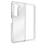 Avizar Coque pour Samsung Z Fold 5 Dos Rigide Contour Silicone Coins Antichocs  Transparent