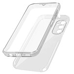 Avizar Coque Intégrale pour Samsung Galaxy A14 5G et 4G Arrière Rigide et Avant Souple Transparent