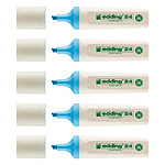 EDDING Surligneur Ecoline 24 Bleu clair Pointe Biseautée 2-5 mm x 5