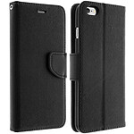 Avizar Étui iPhone 6 Plus / 6s Plus protection intégral modèle portefeuille - Noir