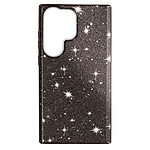 Avizar Coque Paillette pour Samsung Galaxy S23 Ultra Hybride Semi-rigide  noir