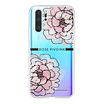 LaCoqueFrançaise Coque Huawei P30 Pro/ P30 Pro New Edition silicone transparente Motif Rose Pivoine ultra resistant