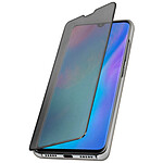 Avizar Housse Huawei P30 Pro Étui Miroir Clapet translucide Stand Vidéo argent