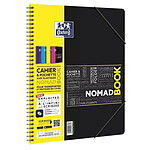 OXFORD Cahier ETUDIANT 'Nomadbook' 24x31 cm Séyès 160 pages 90g avec chemise intégrée