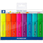 STAEDTLER Etui de 8 surligneurs 'Textsurfer classic' translucide