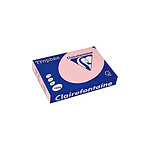 CLAIREFONTAINE Ramette 250 Feuilles Papier 160g A4 210x297 mm Certifié FSC ROSE