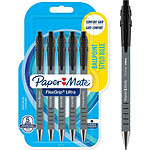 PAPER MATE Stylo à bille FlexGrip Ultra, blister de 5, noir