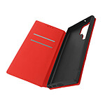 Avizar Housse pour Samsung Galaxy S23 Ultra Clapet Portefeuille Fonction Support Vidéo  rouge