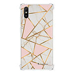 LaCoqueFrançaise Coque Xiaomi Redmi 9A Silicone antichocs Solides coins renforcés  transparente Motif Marbre Rose