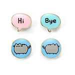 Pusheen - Pack 2 paires de boucles d'oreilles Stud Hi , Bye