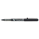 PILOT Stylo roller V Ball VB5 Encre liquide Pointe métal Fine Noir x 12