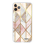 Evetane Coque iPhone 11 Pro 360 intégrale transparente Motif Marbre Rose Losange Tendance