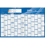 QUO VADIS Calendrier 13 Mois 67X43 cm Bleu