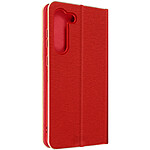 Avizar Étui pour Samsung Galaxy S23 Plus Porte-carte et Support vidéo  Rouge et Doré