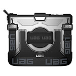 UAG Coque Microsoft Surface Go 3, 2 et 1 Béquille support Poignée de maintien et Bandoulière de transport Série Plasma Transparent