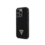 Guess Coque pour Apple iPhone 15 Pro Triangle Diamond Noir