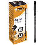 BIC Stylo Bille Cristal Exact Pointe Ultra Fine Noir x 20