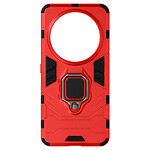 Avizar Coque pour Xiaomi 14 Ultra Anneau Support Bi-matière Antichoc Rouge