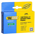 TACWISE Agrafes 140/8 mm, acier inoxydable, 2.000 pièces