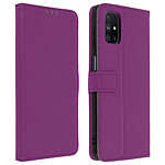 Avizar Housse Samsung M51 Porte-carte Fonction Support Vidéo Violet